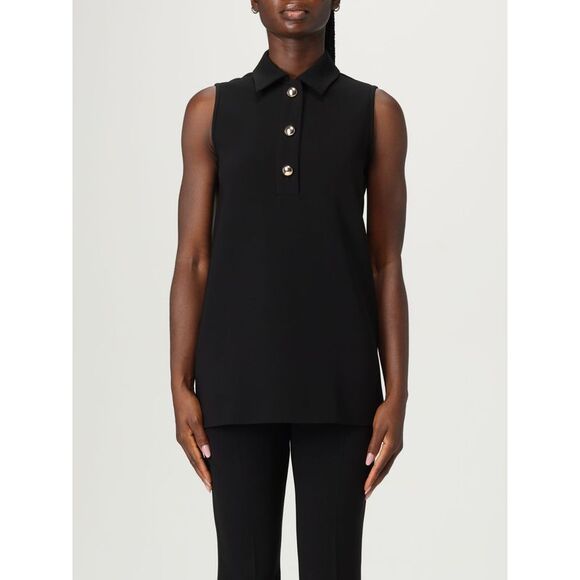 Max Mara Studio Polo Shirt Woman Black